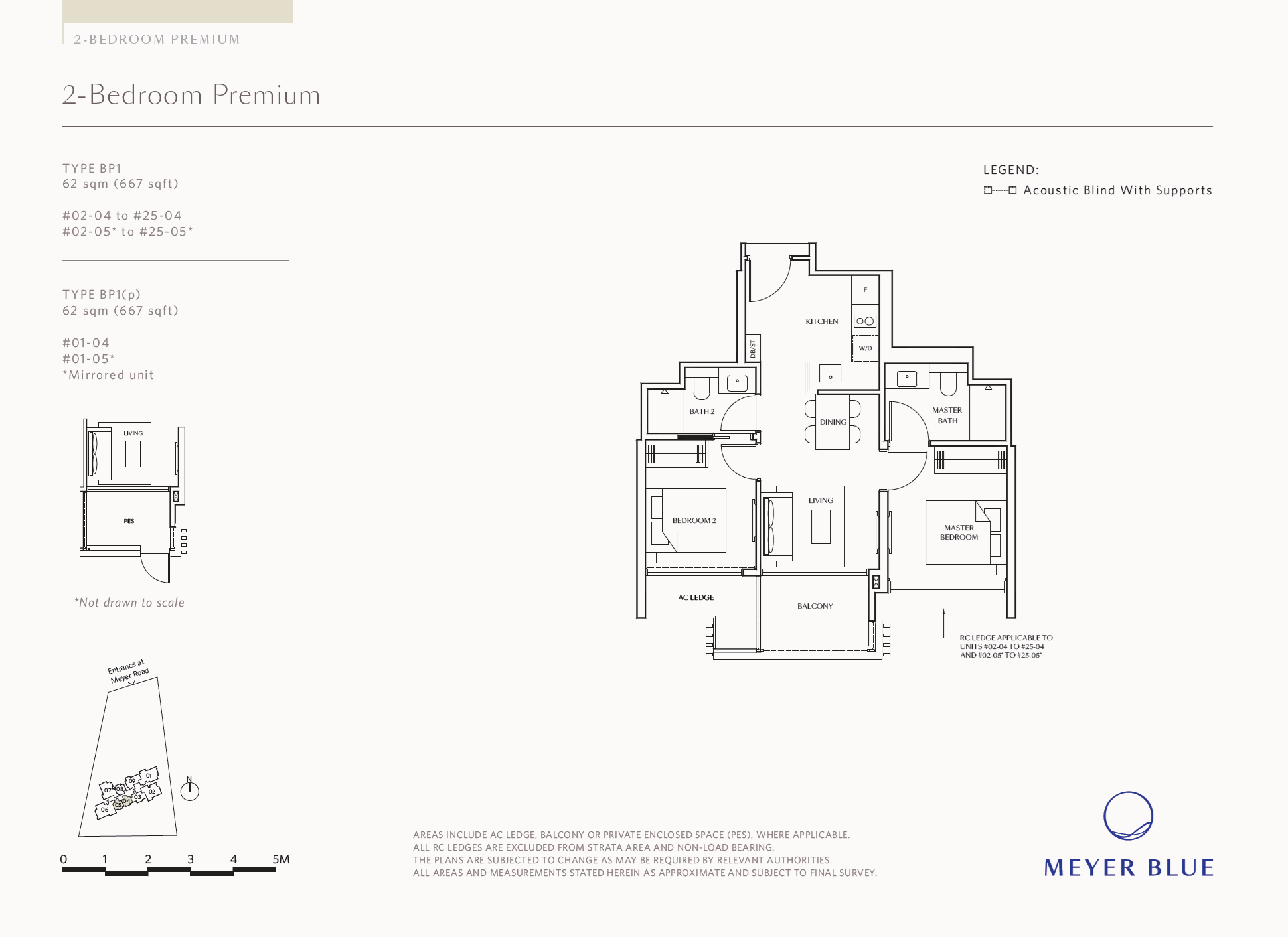 Meyer Blue 1 Bedroom Floor Plan 1
