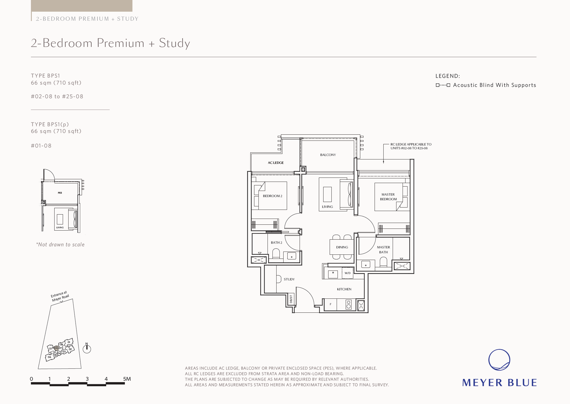 Meyer Blue 1 Bedroom Floor Plan 4