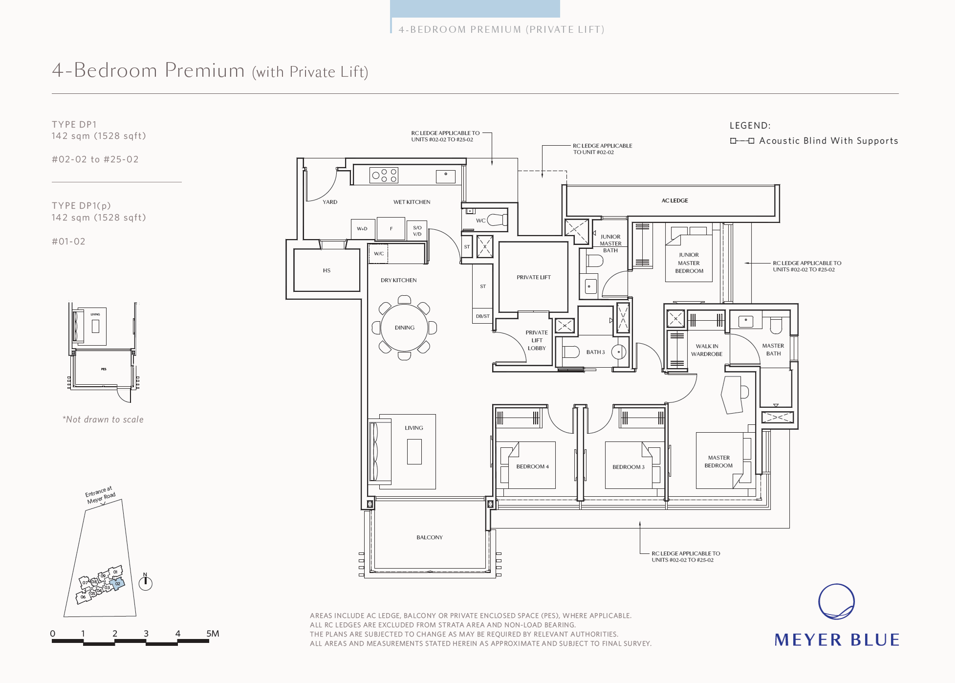 Meyer Blue 1 Bedroom Floor Plan 9